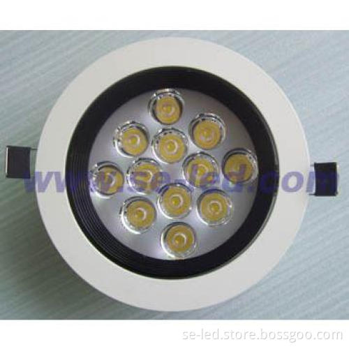 Epistar Aluminium Recessed Pure White Indoor 12W Embutida LED